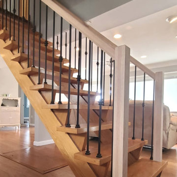 New Stair Railing on a Modern open tread Staircase