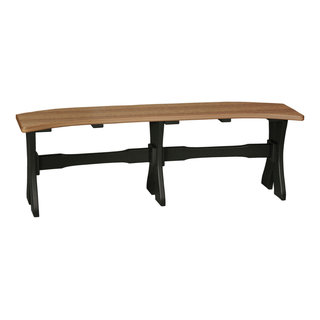 Poly Curved Table Bench, 52 Inch - Contemporary - Outdoor Benches - by ...