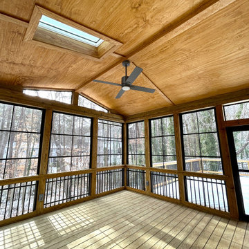 Raleigh Three-Season Room - Black Window Frames