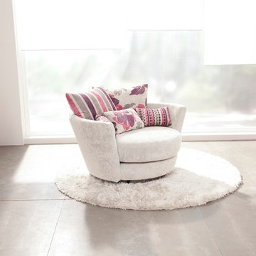 MyNest Swivel Lounge Arm Chair by Famaliving California