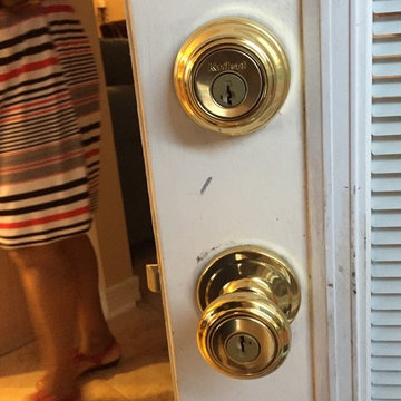 Entry door hardware replacement