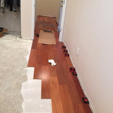 Hardwood flooring - Santos Mahogany engineered hardwood "Lauzon"