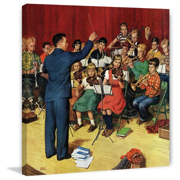 "School Orchestra" Painting Print on Canvas by Amos Sewell