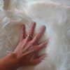 Snowy White Polar Bear Faux Fur Round Rug, Sheepskin Round