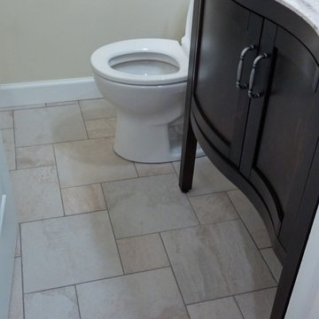 Bathroom Tile: Style Selections Ivetta White Glazed Porcelain Floor Tile