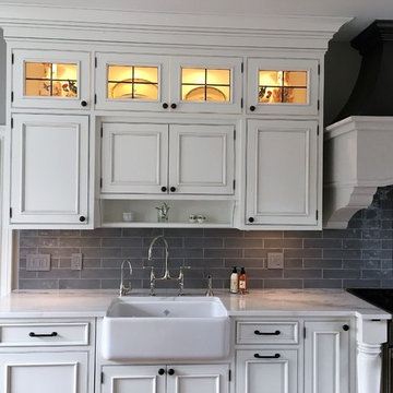 Two-tone French Country Kitchen
