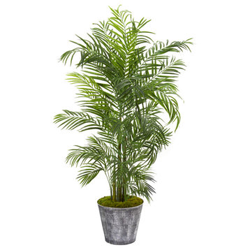 63" Areca Palm Artificial Tree, Decorative Planter UV Resistant, Indoor/Outdoor