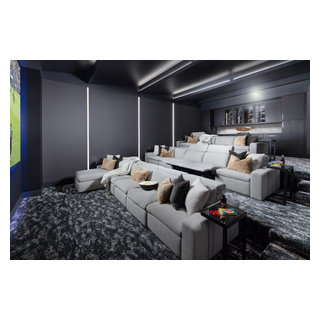 Luxury Home Theater Design - Transitional - Home Theater - Denver - by ...