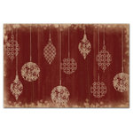 DDCG - Red Rustic Ornaments Canvas Wall Art, 36"x24" - Spread holiday cheer this Christmas season by transforming your home into a festive wonderland with spirited designs. This Red Rustic Ornaments 36x24 Canvas Wall Art makes decorating for the holidays and cultivating your Christmas style easy. With durable construction and finished backing, our Christmas wall art creates the best Christmas decorations because each piece is printed individually on professional grade tightly woven canvas and built ready to hang. The result is a very merry home your holiday guests will love.