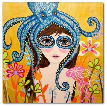 Wyanne 'Big Eyed Girl She Can See Clearly Now' Canvas Art, 24"x24"