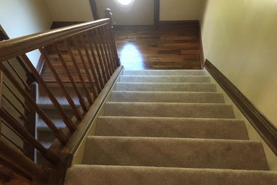 Refinish Hardwood and Install New Carpet inLebanon, Ohio
