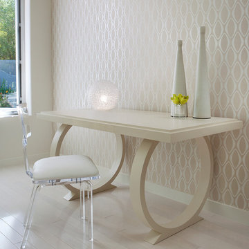 Custom writing desk detail