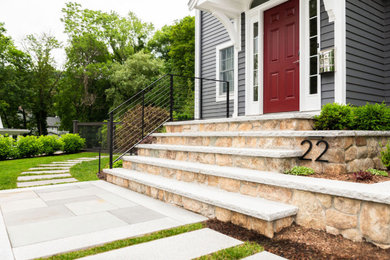 Example of a trendy home design design in Boston