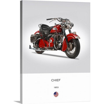 "Indian Chief 1953" Wrapped Canvas Art Print, 18"x24"x1.5"