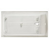 Voltaire Acrylic With Integral Tile Flange, 60"x30", Right Hand Drain