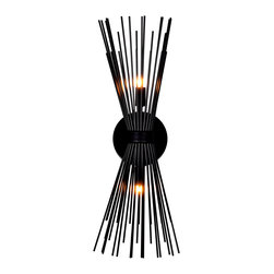 CWI Lighting - 2 Light Wall Sconce With Black Finish - Wall Sconces