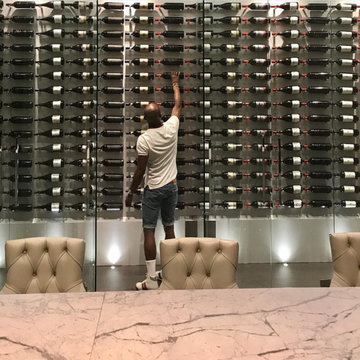Floyd Mayweather Custom Luxury Glass Wine Cellar