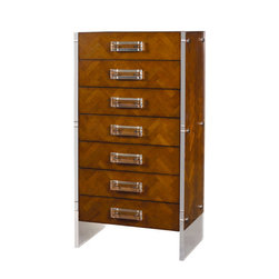 French Heritage - Reese Chevron Tall Chest - Dressers