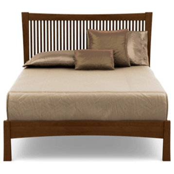 Copeland Berkeley Bed With Walnut Spindles, Saddle Cherry, Queen