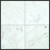 6"x6" Bianco Carrara Polished Marble Tiles, Set of 160 tiles