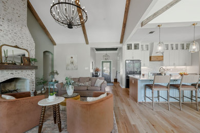 Inspiration for a french country living room remodel in Austin