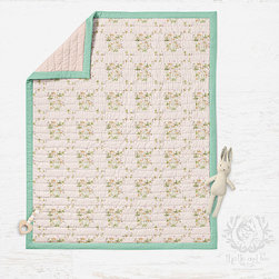 Cot Quilt in Peach Meadow Wildflowers - Products