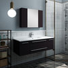 Lucera 48" Wall Hung Undermount Sink Bathrm Vanity w/ Medicine Cabinet, Espresso