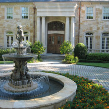 fountains and statues