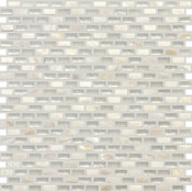 11.13"x11.13" Mini Brickset North Shore Mosaic, Set Of 4, Sugar Island