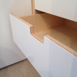 Double wardrobe with inbuilt drawers - Chests of Drawers