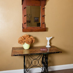 Vintage Console Table with Black Base - Console Tables