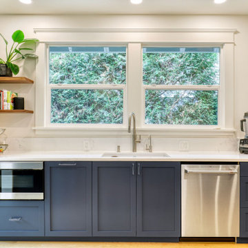 Navy Blue Kitchen in Phinney Ridge