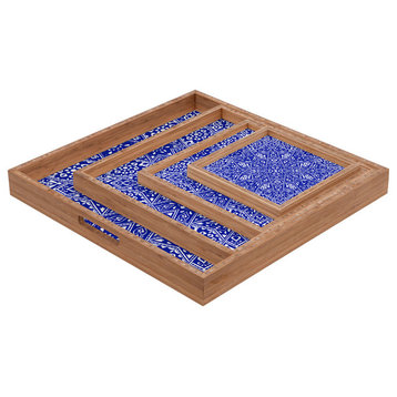 Deny Designs Aimee St Hill Amirah Blue Square Tray
