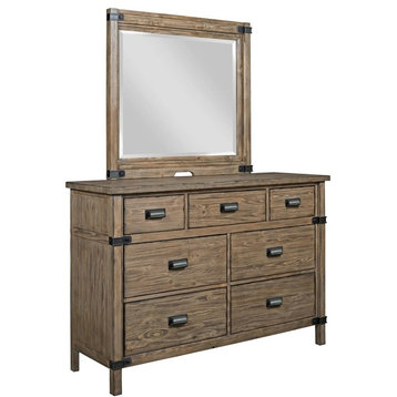 Kincaid Furniture Foundry Bureau With Mirror