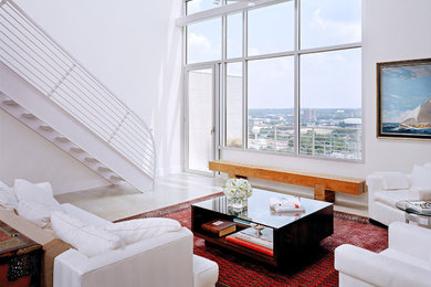 Inspiration for a contemporary living room remodel in Austin