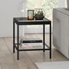 Alexis 20'' Wide Square Side Table In Blackened Bronze