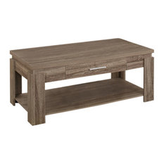 L Shaped Coffee Tables Houzz Acme Furniture Xanti Coffee Table Dark Taupe Tables