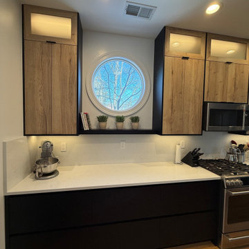 Modern Black and Wood Kitchen Remodel in Arlington, VA