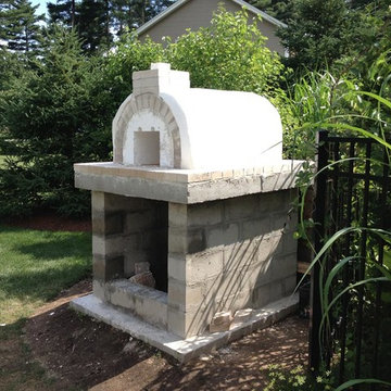 The Slaughter Family Natural Stone Wood Fired Pizza Oven in Rhode Island