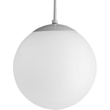 1-Light Pendant, White