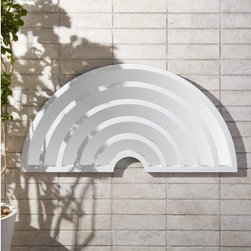 Pop Art White Wall Mirror | CB2 - Mirrors
