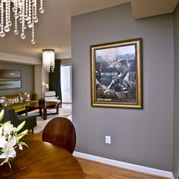 Modern Downtown Loft Living & Dining Room