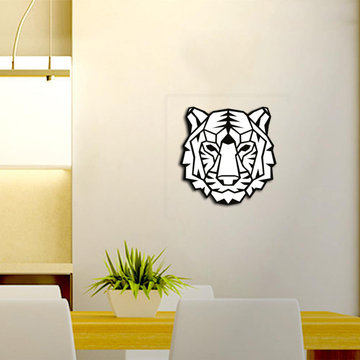 Tiger face wall decal