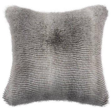 Wavy Luxe Pillow - Gray