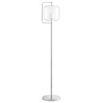 Cyan Designs - Isotope Floor Lamp, 1-Light, Polished Nickel, Iron, Glass, 11.75"W (10558 MGL8T) - Cyan Design has been an industry leader in home decor for over a decade. Cyan is known for its vast stock and innovative design in accessories, lighting, and furniture. While the designs are definitely bold and unique, Cyan Designs products are always commercially viable, as they offer high value items at moderate prices.