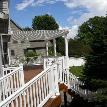 Deck, Pergola and Patio with Fire Pit in Troy, OH