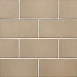 6th Avenue Field 3" x 6" in Flax Gloss - Tile