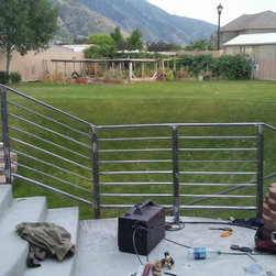 Horizontal railings with wall railing - Stair Parts