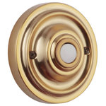 Craftmade - Craftmade PB3039 2-9/10" Tall Lighted Pushbutton Doorbell - Satin Brass - Dimensions: Height: 2-29/32" Width: 2-29/32"
