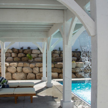 All-in-ONE: Pavilion, Deck, Diving Platform, Waterfall, Swimming FUN!